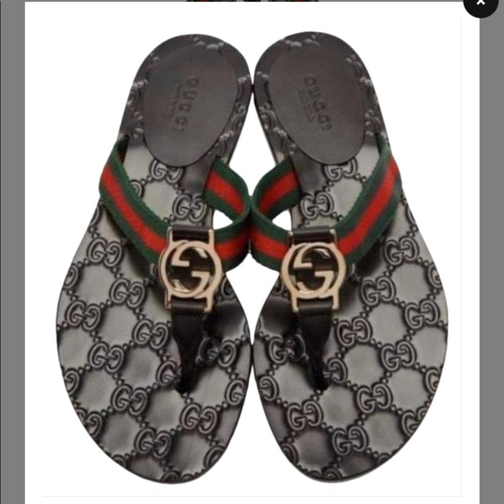 Authentic Gucci Flip Flops